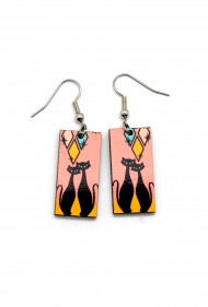 Cats in Love Earrings
